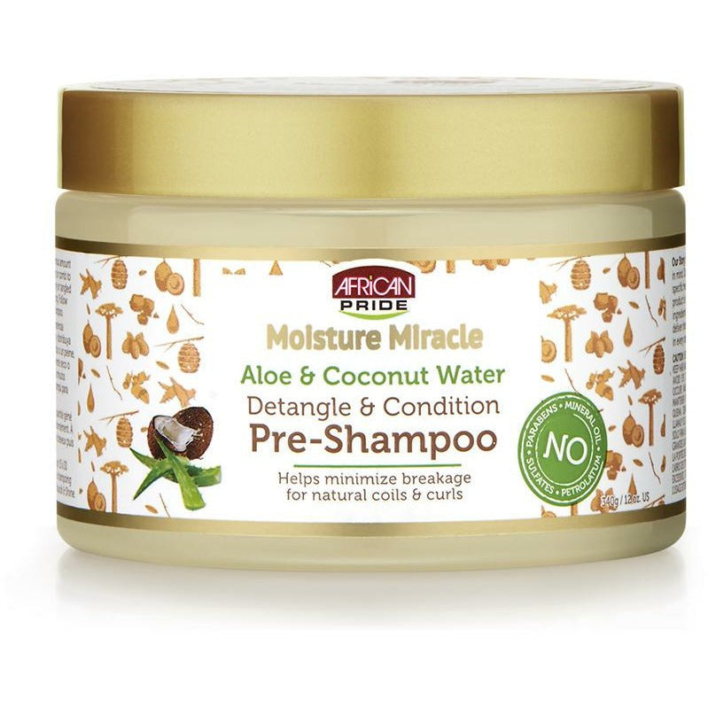 AFRICAN PRIDE MOISTURE MIRACLE Pre-Shampooing (340G)
