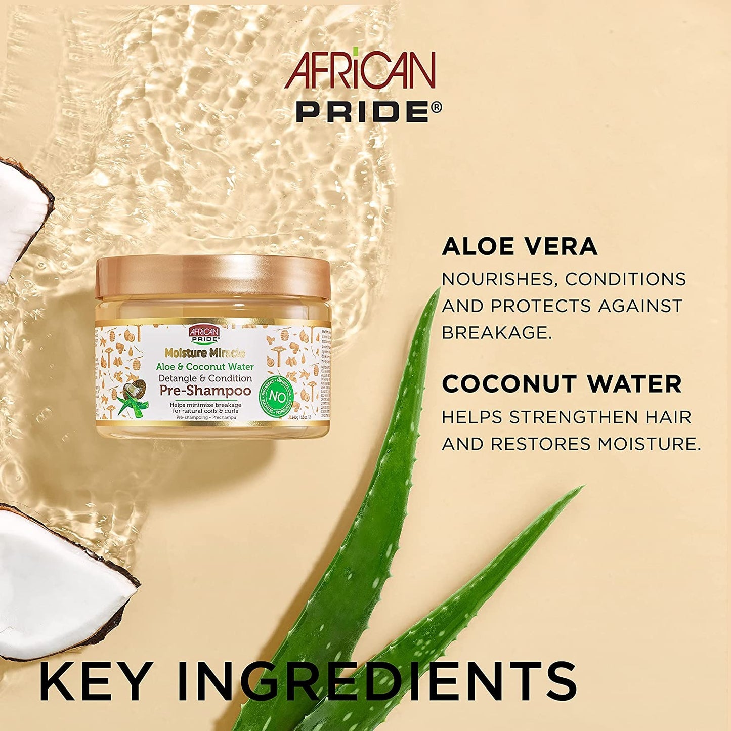 AFRICAN PRIDE MOISTURE MIRACLE Pre-Shampooing (340G)