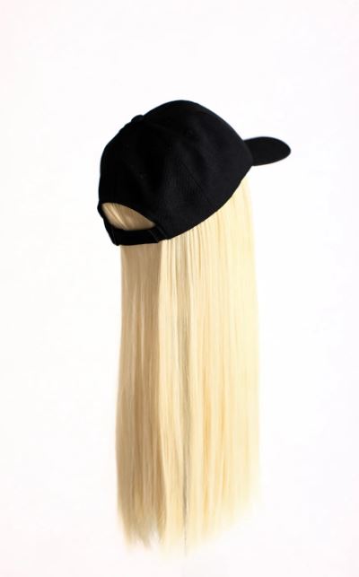 Perruque Baseball Cap Wig | Longueur 40 cm | Blonde