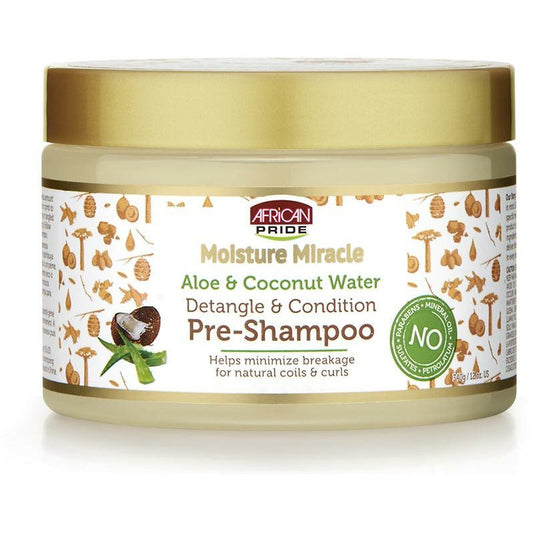 AFRICAN PRIDE MOISTURE MIRACLE  Pre-Shampooing (340G)