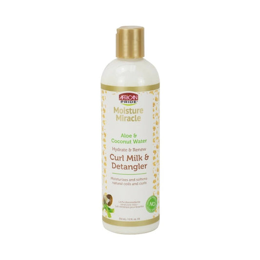 AFRICAN PRIDE MOISTURE MIRACLE  Lait Démêlant Cheveux Bouclés (354ML)