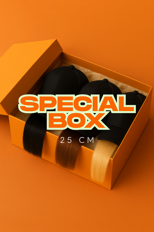 La boxe Spéciale | 3 Perruque Baseball Cap Wig | 25 cm